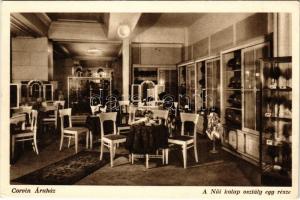 Budapest VIII. Corvin áruház belső, A női kalap osztály egy része, belső