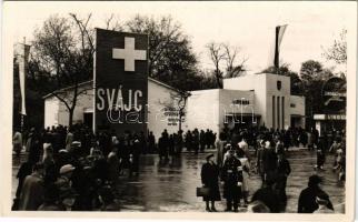 1941 Budapest XIV. Budapesti Nemzetközi Vásár (BNV), Svájc és Szlovákia pavilonja, Linguaphon, rendőr