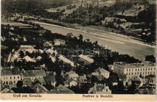 Gorazde, Gorazda; general view, River Drina