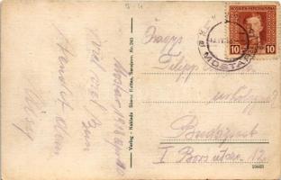 1918 Mostar, general view, mosque + "K.U.K. MILIT. POST MOSTAR" (EK)