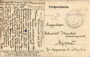 1917 Russische Typen. Ein Bettler. Verlag der k.u.k. Feldbuchhandlungen des 4. AK (Qu.-Abt.) Feldpos...