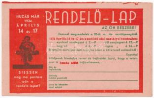 Benkő Bank Rt. m. kir. osztálysorsjegy főelárusító / Hungarian lottery ticket seller advertisement (...