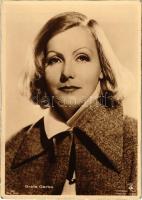 Greta Garbo (1905-1990), svéd színésznő, a filmtörténet egyik legérdekesebb alakja, akinek méltóságteljes, melankolikus magatartása nemcsak a filmvásznon kreált mítosz része, de jellemének egyik legfontosabb vonása is volt. Metro-Goldwyn-Mayer Ross Verlag 688.