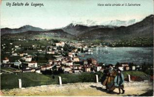 Lugano, Vista dalla strada al S. Salvatore (EK)