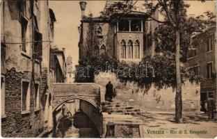 Venezia, Venice; Rio di S. Gregorio / street view, riverside (EK)