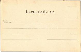 Boldog Karácsonyt! / Christmas greeting art postcard. Art Nouveau, litho (kis szakadás / small tear)