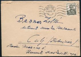 1959 Nagybánya, Nagy Oszkár (1883-1965) festőművész saját kezűleg írt levele, borítékkal