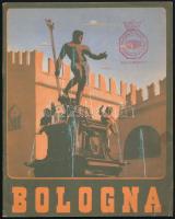 1938 Bologna + Ferrara, 2 db olaszországi idegenforgalmi ismertető prospektus, fekete-fehér képekkel illusztrálva, francia nyelven. Az egyik címlapján román turisztikai vállalat (Romania, Societate Comerciala Oficiala de Turism) bélyegzőjével.