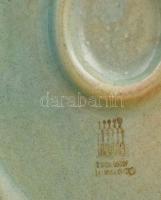 Zsolnay eozin mázas akt szobor, jelzett, hibátlan, m: 24,5 cm