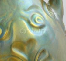 Zsolnay eozin mázas váza, jelzett, mázrepedéssel, m: 29,5 cm