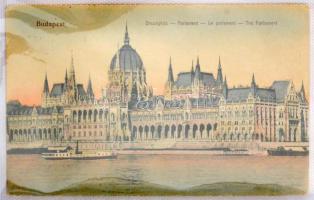 100 db RÉGI (1899-1944) képeslap vegyes minőségben kis műbőr albumban: Art Deco lapok, olasz művészl...