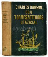 Charles Darwin: Egy természettudós utazásai. Bp., 1954., Művelt Nép. Kiadói félvászon-kötés, kopott borítóval, volt könyvtári példány.