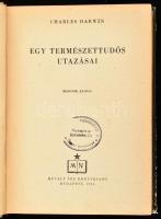 Charles Darwin: Egy természettudós utazásai. Bp., 1954., Művelt Nép. Kiadói félvászon-kötés, kopott ...