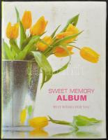 100 db RÉGI (1903-1944) képeslap vegyes minőségben kis albumban: angyal, hölgy, Mailick, Geiger, Har...