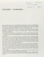 3 évtized - 30 grafika. Bp., 1975, Képzőművészeti Alap Kiadóvállalata, 4 sztl. lev. + 26 t. (7., 11....