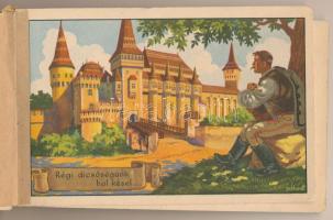 Erdély Örök Egyetlen Miénk! - 12 db régi erdélyi irredenta művészlap egy képeslapfüzetben Gebhardt é...