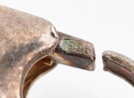 Ezüst (Ag) nyaklánc és karkötő, vörös jáspissal, jelzett, h: 18,5-42 cm, bruttó: 12 g