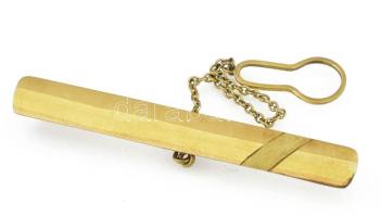 Arany (Au) nyakkendőcsipesz,14k, h: 5 cm, nettó: 5,8 g