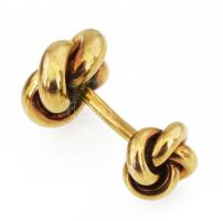 Arany (Au) mandzsetta gomb pár, 14k, nettó: 10,59 g