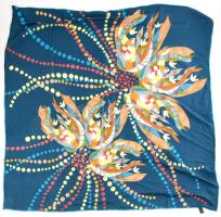 Art Deco stílusú, selyem tapintású kendő, 80x80 cm