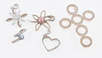 Ezüst(Ag) medál, 5 db, jelzettek, bruttó: 11,4 g