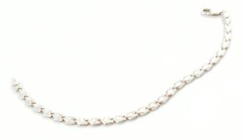 Ezüst(Ag) fantáziamintás karkötő, jelzett, h: 20,5 cm, nettó: 5 g