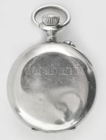 Roskopf fém tokos zsebóra. számlapon repedéssel működő, jó állapotban pontosan jár d: 51 mm