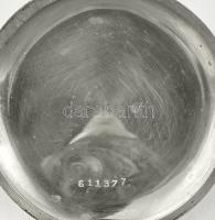 Roskopf fém tokos zsebóra. számlapon repedéssel működő, jó állapotban pontosan jár d: 51 mm