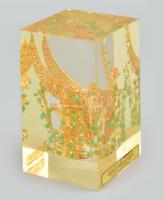 Koreai királyi korona múzeumi másolat. Selyemmel bélelt dekoratív tárlóban. 12 cm / Korean king'...