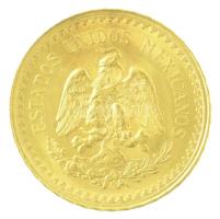 Mexikó 1945. (1951-1972) 2 1/2P Au kapszulában, tanúsítvánnyal (2,04g/0.900) T:1,1- kis patina, apró...