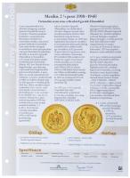 Mexikó 1945. (1951-1972) 2 1/2P Au kapszulában, tanúsítvánnyal (2,04g/0.900) T:1,1- kis patina, apró...