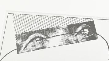 Kismányoki Károly (1943-2018 ): Láthatár - Ofszet, papír, jelzett a nyomaton. Üvegezett keretben. 22...