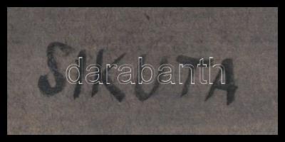 Sikuta jelzéssel: Kompozíció. Akvarell, karton, 34×30 cm