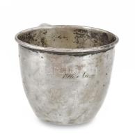 Szentpéteri József antik ezüst spirituszos kávéfőző. Pest 1846. Jelzett 13 latos ezüst jellel. Meste...