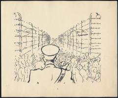 Lukács Ágnes Auschwitz. Női tábor - Women's camp. Bp., 1946. (Ichud). (8) p. + 24 tábla. A Szoc...