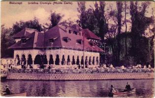 1929 Bucharest, Bukarest, Bucuresti, Bucuresci; Gradina Cismigiu (Monte Carlo) / park, restaurant and café (fa)