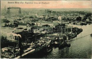 1921 Buenos Aires, Boca del Riachuelo / port, docks, shipyard (EK)