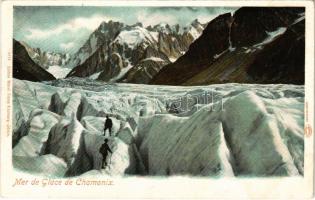 Chamonix, Mont-Blanc, Mer de Glace / glacier hiking, winter sport (EK)