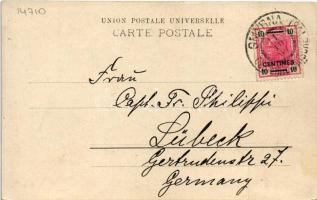 1907 Izmir, Smyrne; Fond du golfe de Caratach et Gueuz-tépé