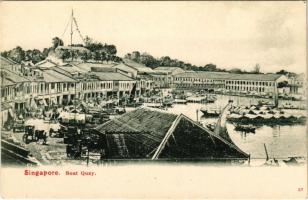 Singapore, Singapour; Boat Quay (EK)