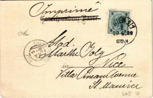 1899 (Vorläufer) Wien, Vienna, Bécs; Franzensring / street view, horse-drawn tram. Verlag v. Karl St...