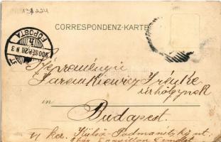 1900 Wien, Vienna, Bécs; Rotunde. litho (cut)