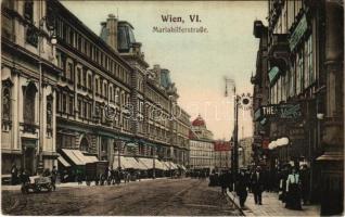 Wien, Vienna, Bécs; Mariahilferstraße / street view, shops. B.K.W.I. 382. (EK)