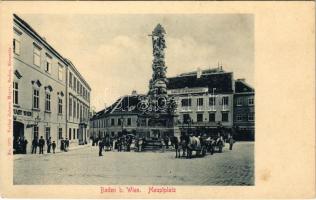 Baden bei Wien, Hauptplatz / main square, Café Francais (fl)