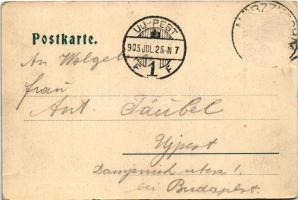 1905 Mürzzuschlag (Steiermark), Hotel Lambach und Villen / hotel, villas, bridge (Rb)