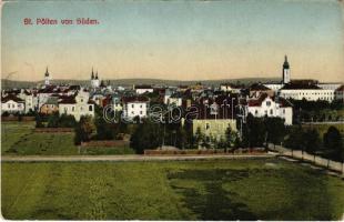 Sankt Pölten, von Süden / general view (worn corners)