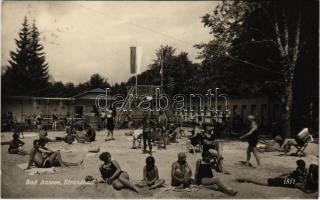 1929 Bad Aussee (Steiermark), Strandbad / beach, sunbathing (EK)