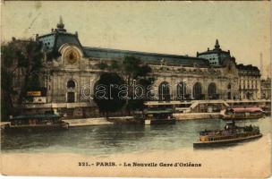 1909 Paris, La Nouvelle Gare d&#039;Orléans / railway station (tear)