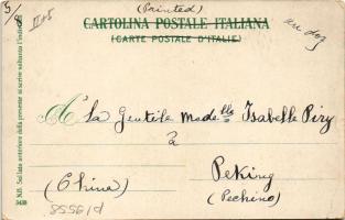 1907 Napoli, Naples; Piazza Garibaldi / square, shops (EB)