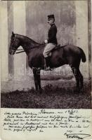 1902 Osztrák-magyar lovas katona / WWI Austro-Hungarian K.u.K. military, cavalryman. photo